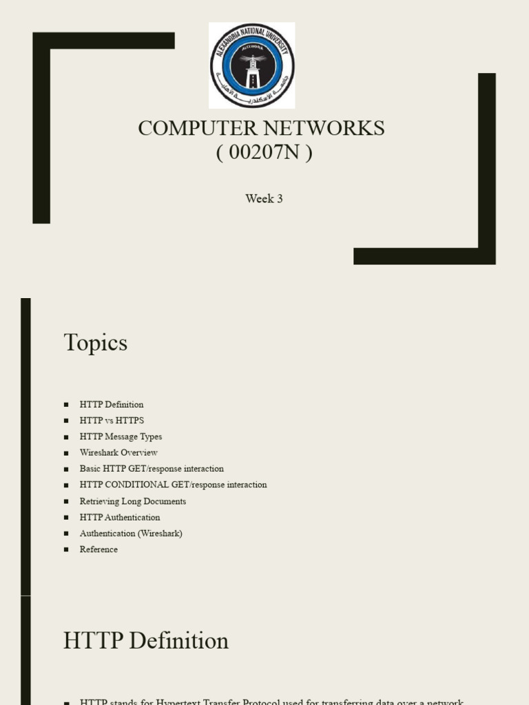 HTTP & Wireshark for Students | PDF | Networking | Internet & Web