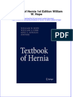 Textbook Textbook of Hernia 1St Edition William W Hope Ebook All Chapter PDF