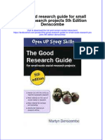 Full Chapter The Good Research Guide For Small Scale Research Projects 5Th Edition Denscombe PDF