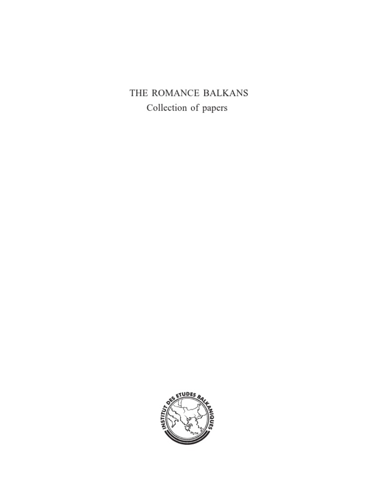 The Romance Balkans | Linguistics | Balkans