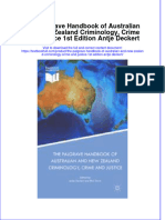 Download textbook The Palgrave Handbook Of Australian And New Zealand Criminology Crime And Justice 1St Edition Antje Deckert ebook all chapter pdf 