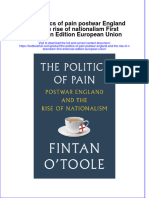 PDF The Politics of Pain Postwar England and The Rise of Nationalism First American Edition European Union Ebook Full Chapter