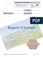Rapport D'activités PFMP - V1.0