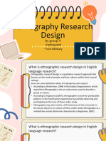 Ethnography Research Design