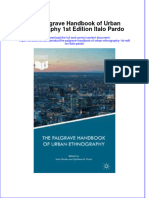 Textbook The Palgrave Handbook of Urban Ethnography 1St Edition Italo Pardo Ebook All Chapter PDF