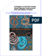 Full Chapter The Book of Snakes A Life Size Guide To Six Hundred Species From Around The World 2Nd Edition Oshea PDF