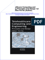 PDF Telehealthcare Computing and Engineering Principles and Design 1St Edition Fei Hu Author Ebook Full Chapter