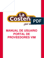 Manual de Usuario Portal de Proveedores