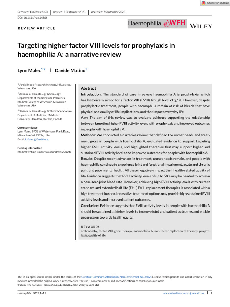 haemophilia-2023-malec-targeting-higher-factor-viii-levels-for