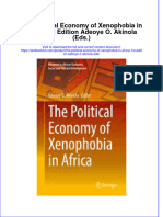 Textbook The Political Economy of Xenophobia in Africa 1St Edition Adeoye O Akinola Eds Ebook All Chapter PDF