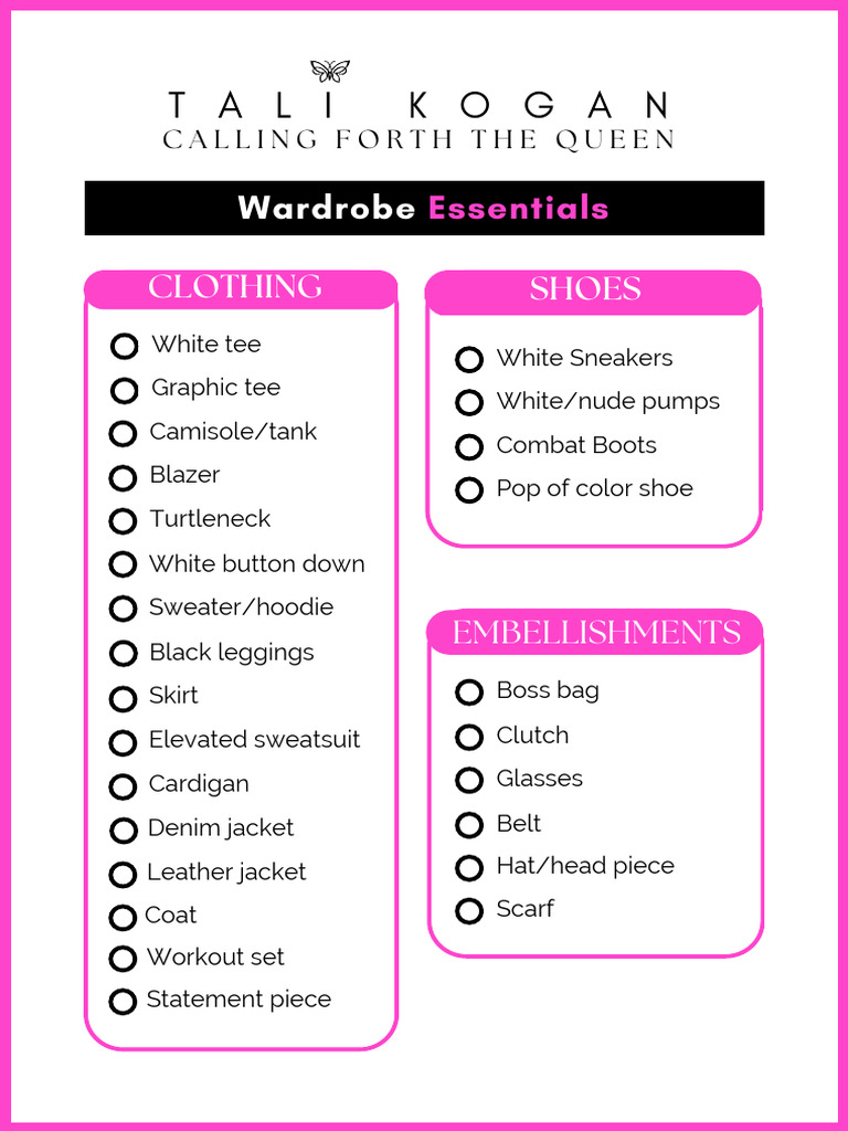 Wardrobe Essentials | PDF