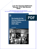 Textbook The Society For The Oversea Settlement of British Women 1919 1964 Bonnie White Ebook All Chapter PDF