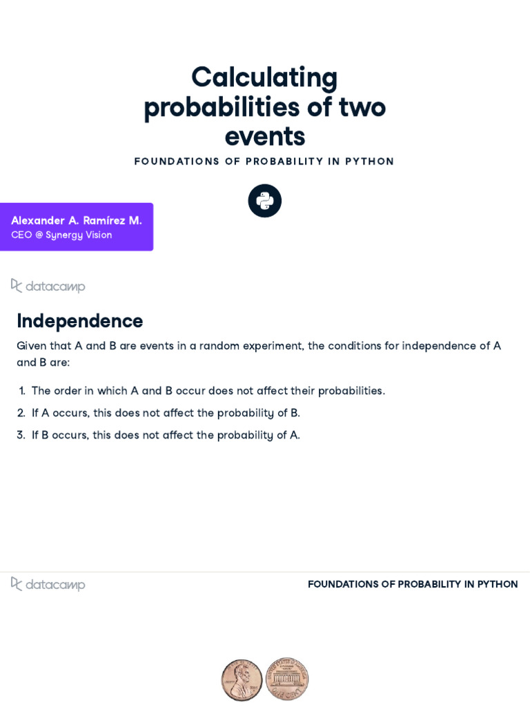 Foundations of Probability in Python - Part 2 | PDF | Probability ...