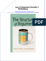 Textbook The Structure of Argument Annette T Rottenberg Ebook All Chapter PDF