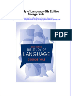 Textbook The Study of Language 6Th Edition George Yule Ebook All Chapter PDF