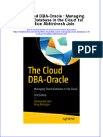 Download textbook The Cloud Dba Oracle Managing Oracle Database In The Cloud 1St Edition Abhinivesh Jain ebook all chapter pdf 