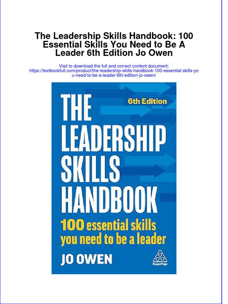 Download full chapter The Leadership Skills Handbook 100 Essential