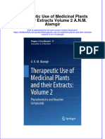 Textbook Therapeutic Use of Medicinal Plants and Their Extracts Volume 2 A N M Alamgir Ebook All Chapter PDF