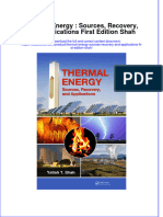 Textbook Thermal Energy Sources Recovery and Applications First Edition Shah Ebook All Chapter PDF