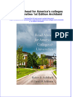 Textbook The Road Ahead For Americas Colleges and Universities 1St Edition Archibald Ebook All Chapter PDF