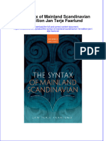 PDF The Syntax of Mainland Scandinavian 1St Edition Jan Terje Faarlund Ebook Full Chapter