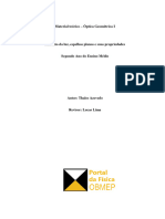 Material Teórico - Reflexão Da Luz, Espelhos Planos e Suas Propriedades