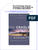 Download textbook The Cradle Of Humanity How The Changing Landscape Of Africa Made Us So Smart 1St Edition Mark Maslin ebook all chapter pdf 