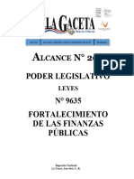 Ley 9635 - Fortalecimiento de Las Finanzas Públicas