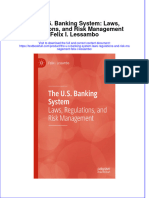PDF The U S Banking System Laws Regulations and Risk Management Felix I Lessambo Ebook Full Chapter