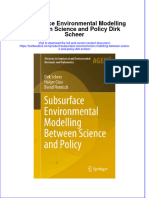 Full Chapter Subsurface Environmental Modelling Between Science and Policy Dirk Scheer PDF