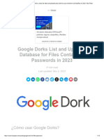 Lista de Google Dorks y Base de Datos Actualizada para Archivos Que Contienen Contraseñas en 2023 - Box Piper...