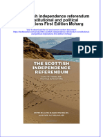 Textbook The Scottish Independence Referendum Constitutional and Political Implications First Edition Mcharg Ebook All Chapter PDF