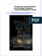 Textbook The Singular Universe and The Reality of Time A Proposal in Natural Philosophy Roberto Mangabeira Unger Ebook All Chapter PDF