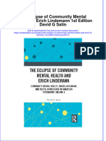 Full Chapter The Eclipse of Community Mental Health and Erich Lindemann 1St Edition David G Satin 2 PDF