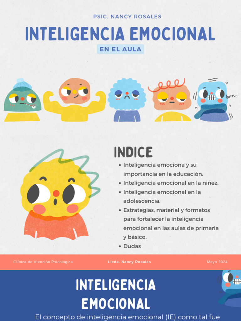 Estrategias de Inteligencia Emocional en Niños | PDF | Las emociones ...