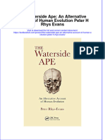 PDF The Waterside Ape An Alternative Account of Human Evolution Peter H Rhys Evans Ebook Full Chapter