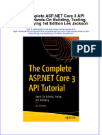 PDF The Complete Asp Net Core 3 Api Tutorial Hands On Building Testing and Deploying 1St Edition Les Jackson Ebook Full Chapter