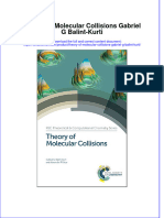 Textbook Theory of Molecular Collisions Gabriel G Balint Kurti Ebook All Chapter PDF