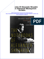 Full Chapter The Notebooks of Alexander Skryabin 1St Edition Aleksandr Nikolayevich Scriabin 2 PDF