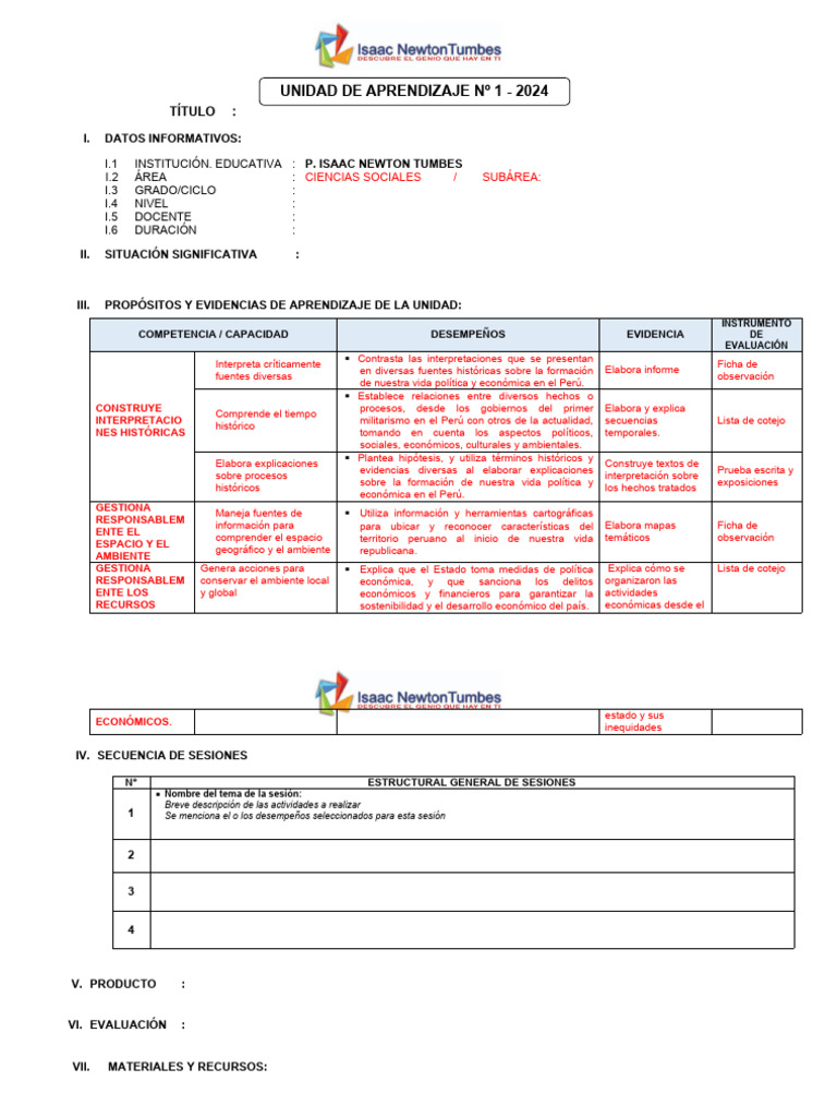 Unidad Aprendizaje Primaria 2 y Secundaria | PDF | Aprendizaje | Evaluación