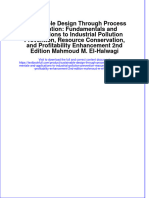 Download full chapter Sustainable Design Through Process Integration Fundamentals And Applications To Industrial Pollution Prevention Resource Conservation And Profitability Enhancement 2Nd Edition Mahmoud M El Halwagi pdf docx