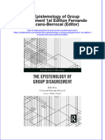 Download full chapter The Epistemology Of Group Disagreement 1St Edition Fernando Broncano Berrocal Editor pdf docx