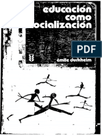 2.1)  DURKHEIM, Emile - Educación como socialización pp. 89-113 y 209-222