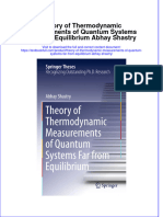 PDF Theory of Thermodynamic Measurements of Quantum Systems Far From Equilibrium Abhay Shastry Ebook Full Chapter