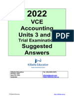 VCE Accounting Units 3 and 4 Suggested Answers: Trial Examination