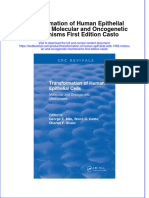 Textbook Transformation of Human Epithelial Cells 1992 Molecular and Oncogenetic Mechanisms First Edition Casto Ebook All Chapter PDF