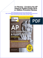 PDF The Princeton Review Cracking The Ap U S Government Politics Exam 2019 2019 Edition Edition Princeton Review Ebook Full Chapter