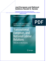 Textbook Transnational European and National Labour Relations Gerald G Sander Ebook All Chapter PDF