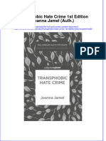 Textbook Transphobic Hate Crime 1St Edition Joanna Jamel Auth Ebook All Chapter PDF