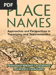 Place Names Approaches and Perspectives in Toponymy and Toponomastics 1108490166 9781108490160